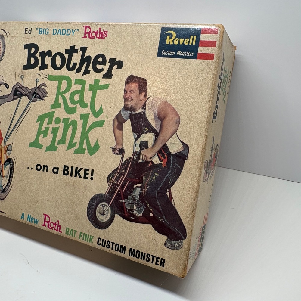 Vintage 1964 Ed Big Daddy Roth Revell Brother Rat Fink Box Manual Only - Picture 5 of 16